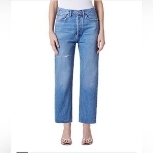 Agolde 90’s Crop Distressed Shrine Wash Size 27